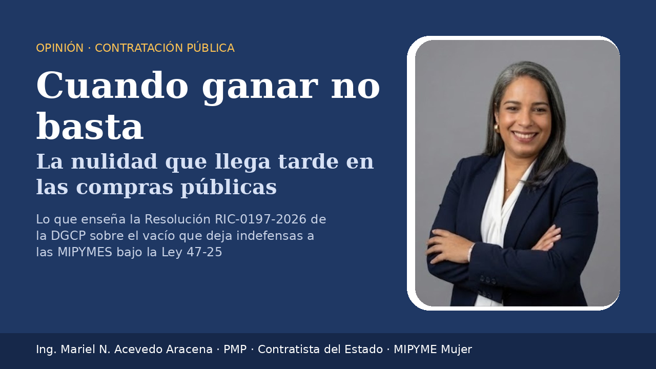Cuando ganar no basta
